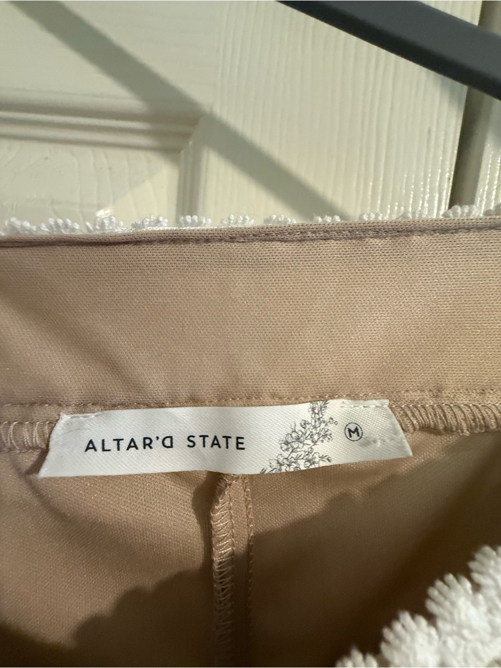 Altar'd State Cream Lace Maxi Skirt with Ivory Embroidery - Picture 4 of 4